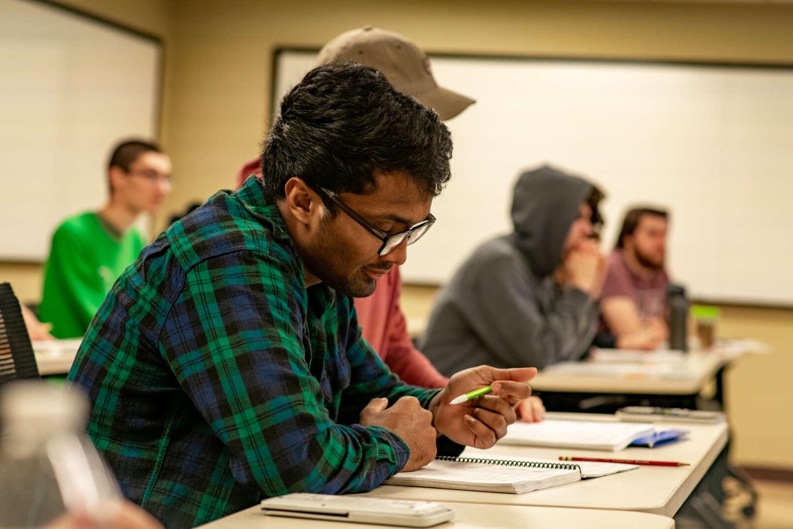 students taking notes